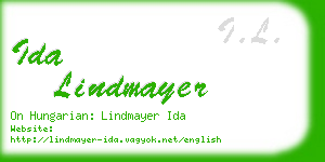 ida lindmayer business card